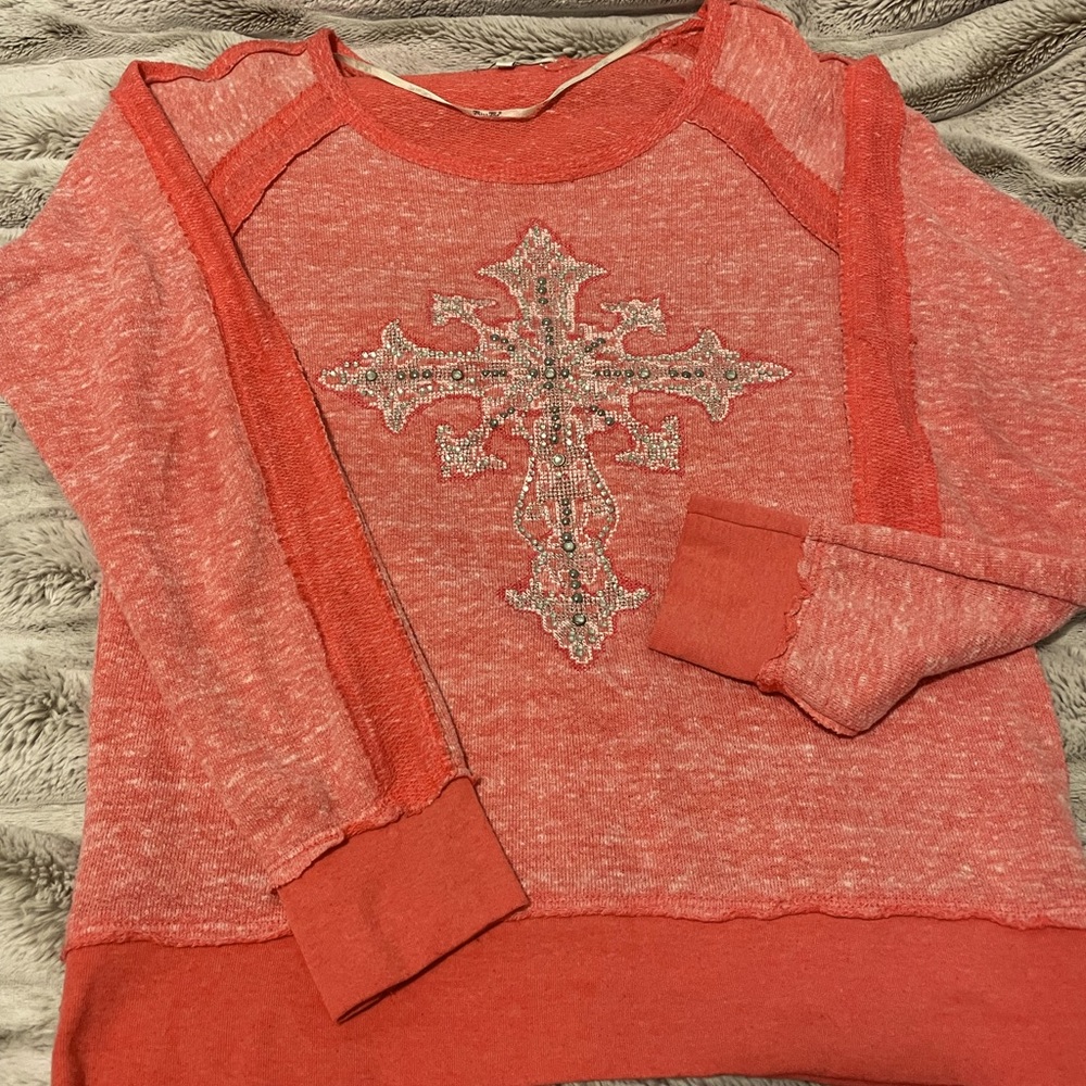 Miss me, size small, pink/reddish color.